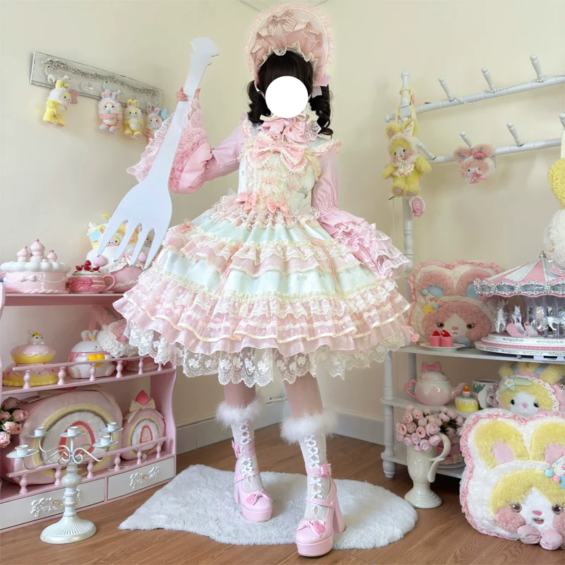 Hanguliang - Star Love Song - Wedding Sweet Lolita JSK Suit Doll-like Dress - Image 14