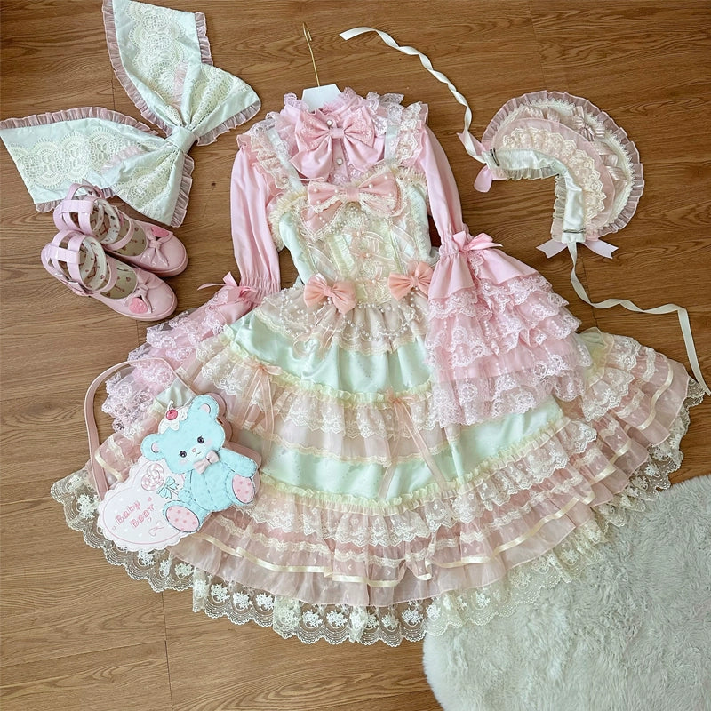 Hanguliang - Star Love Song - Wedding Sweet Lolita JSK Suit Doll-like Dress - Image 20