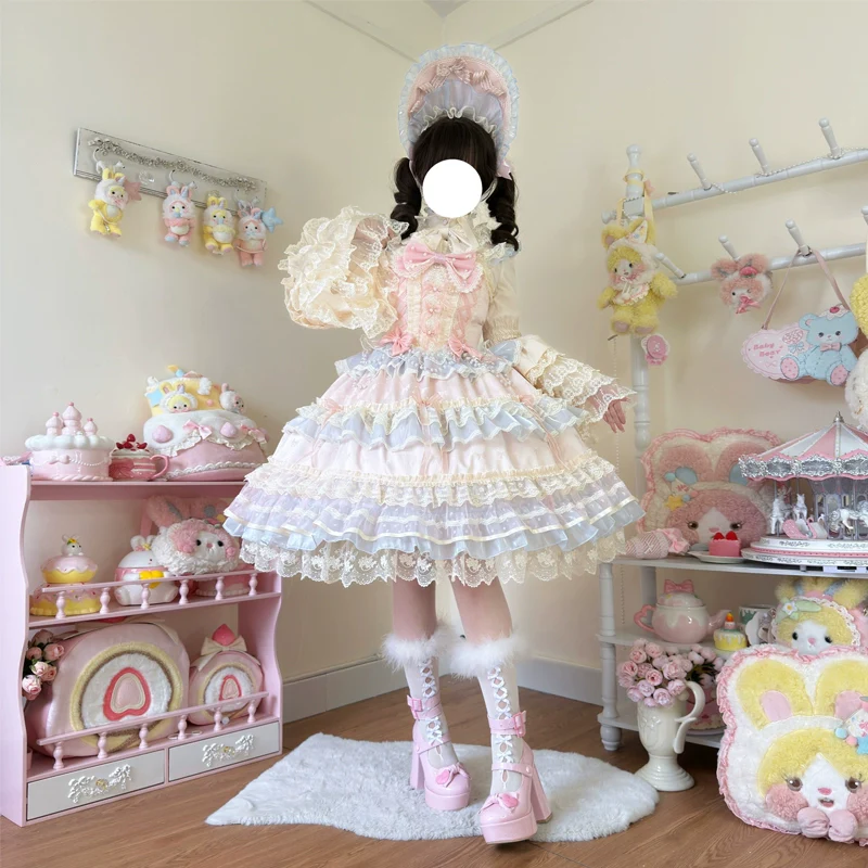 Hanguliang - Star Love Song - Wedding Sweet Lolita JSK Suit Doll-like Dress - Image 4