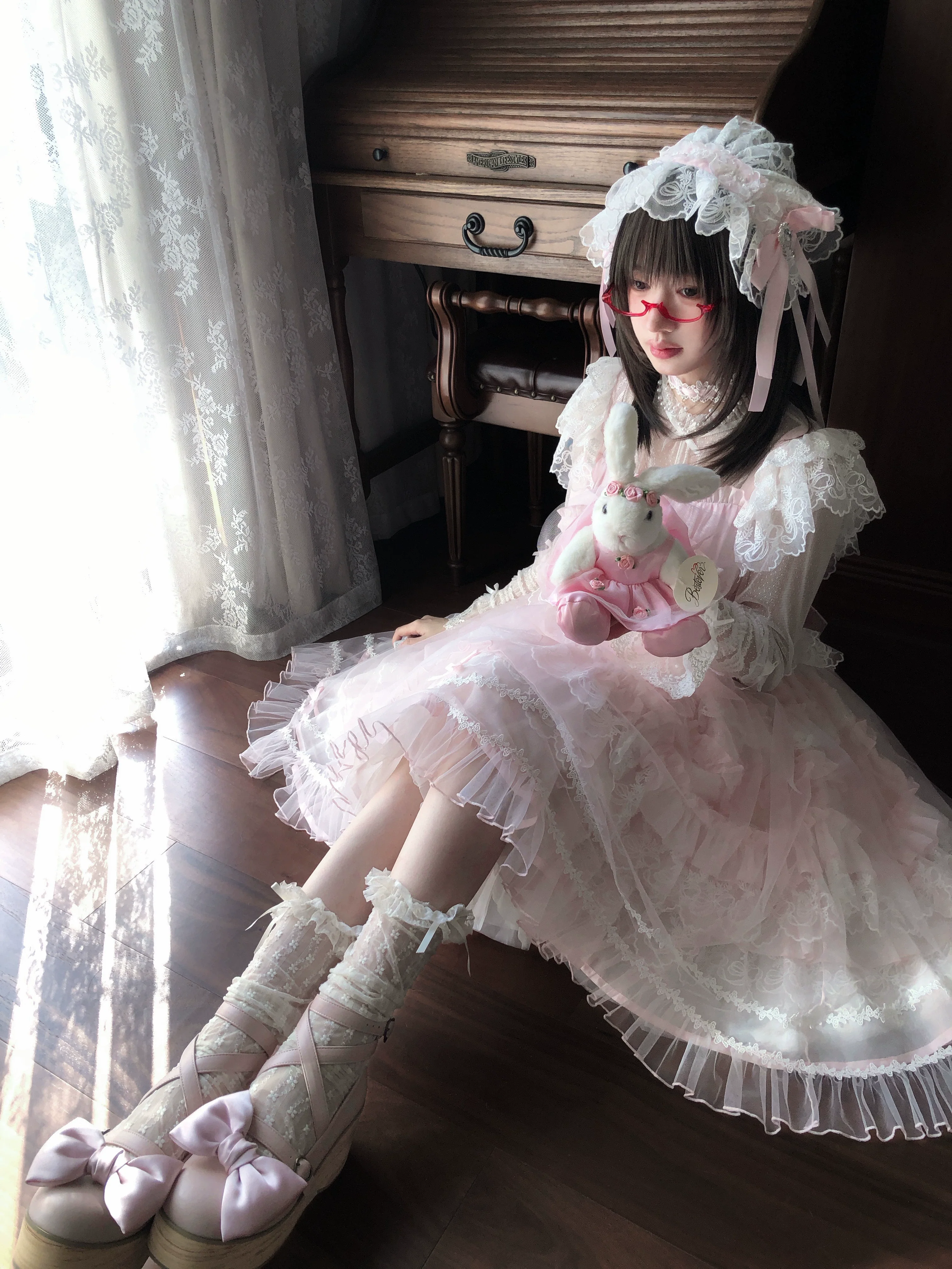 Eternal Vow - Wedding Lolita JSK, Detachable Overlay - Image 20