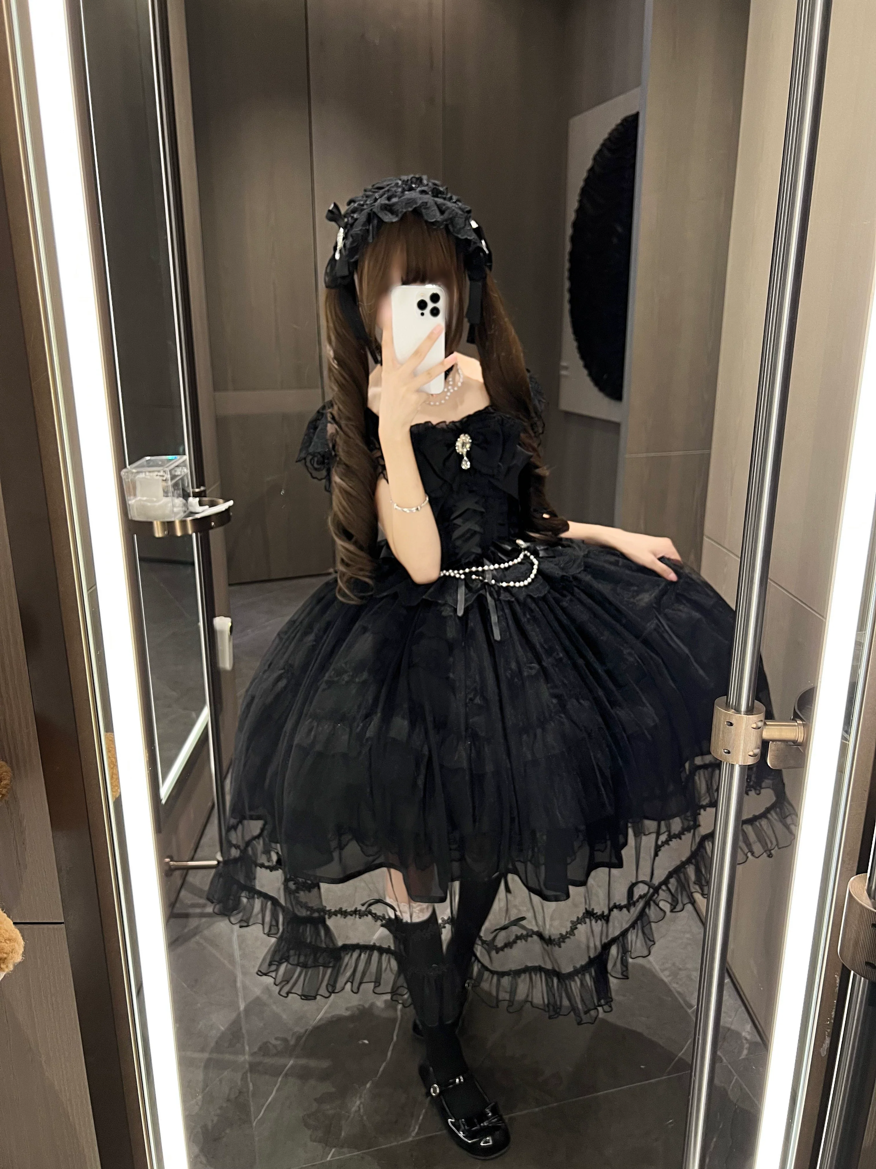Eternal Vow - Wedding Lolita JSK, Detachable Overlay - Image 22