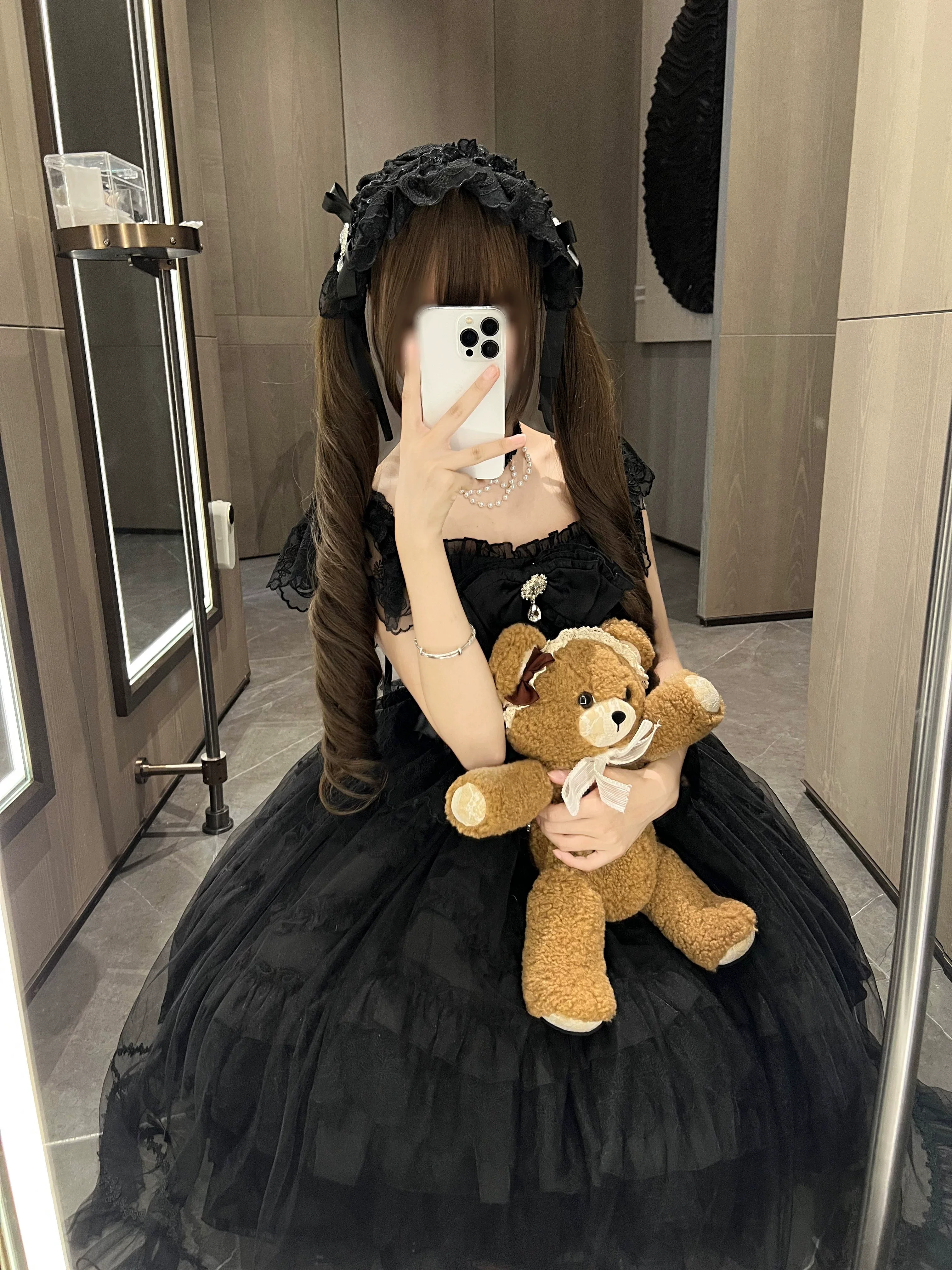 Eternal Vow - Wedding Lolita JSK, Detachable Overlay - Image 23