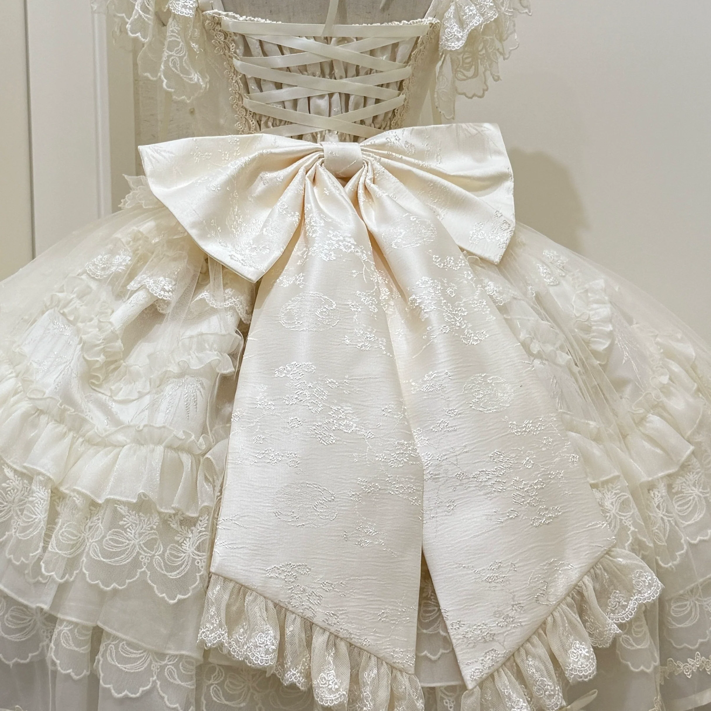 Eternal Vow - Wedding Lolita JSK, Detachable Overlay - Image 33