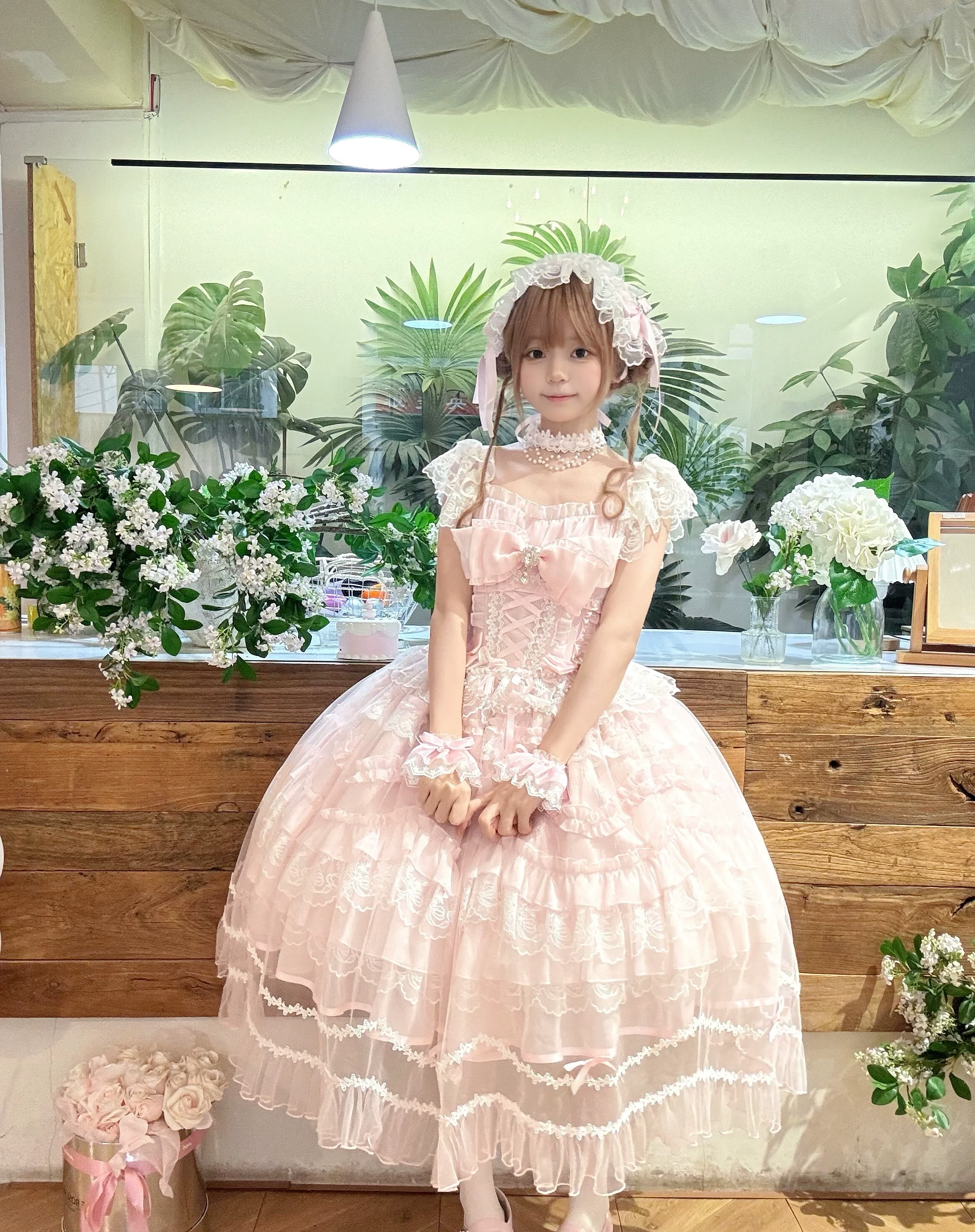 Eternal Vow - Wedding Lolita JSK, Detachable Overlay - Image 8