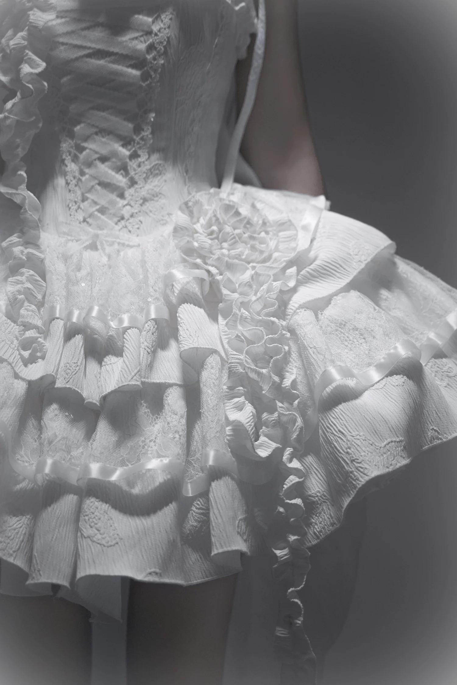 White Gothic Lolita Fishbone JSK Dress - Image 16