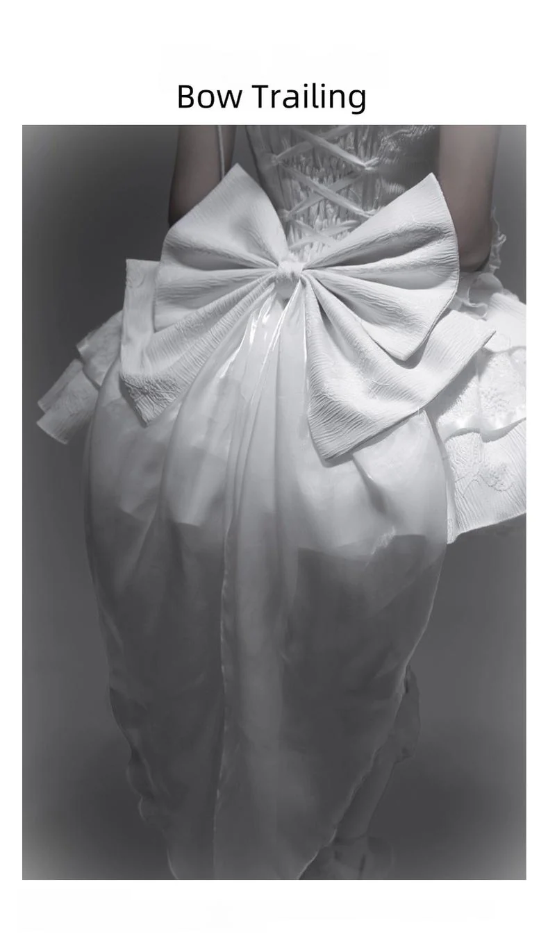 White Gothic Lolita Fishbone JSK Dress - Image 18