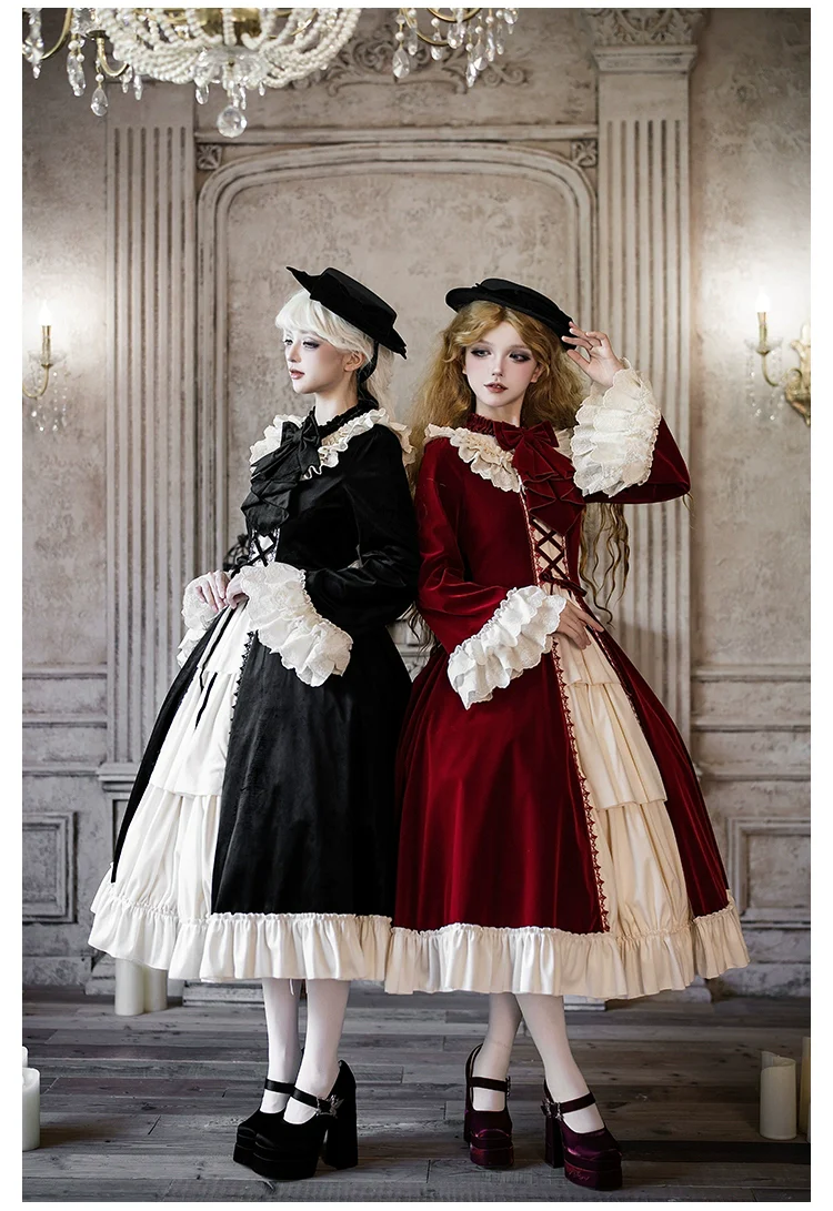 The Nutcracker - Winter Classic Lolita OP Dress, Front Opening - Image 10
