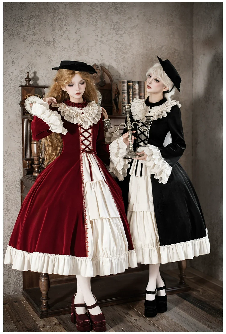 The Nutcracker - Winter Classic Lolita OP Dress, Front Opening - Image 11