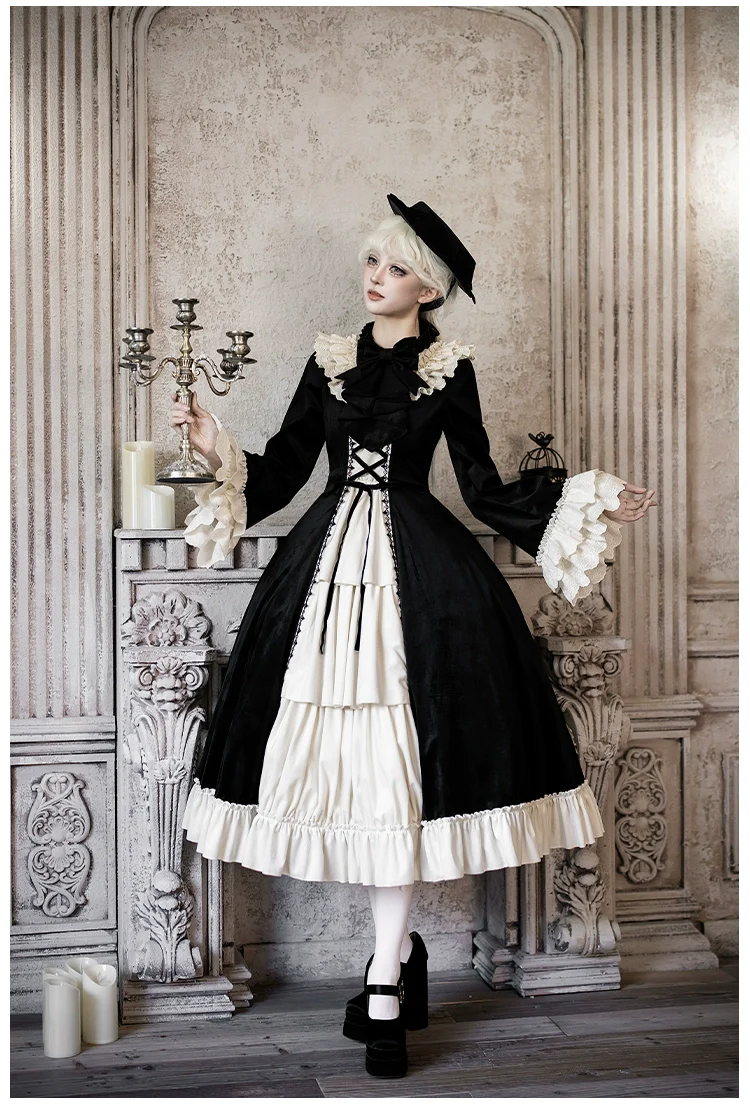 The Nutcracker - Winter Classic Lolita OP Dress, Front Opening - Image 14