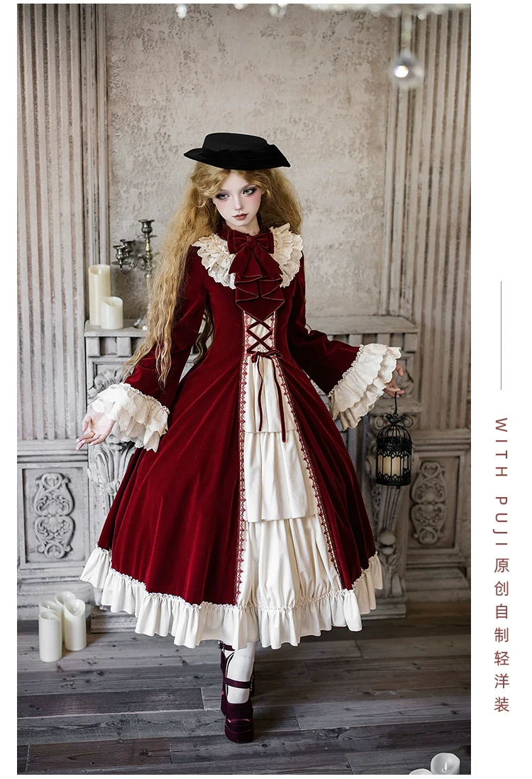 The Nutcracker - Winter Classic Lolita OP Dress, Front Opening - Image 18