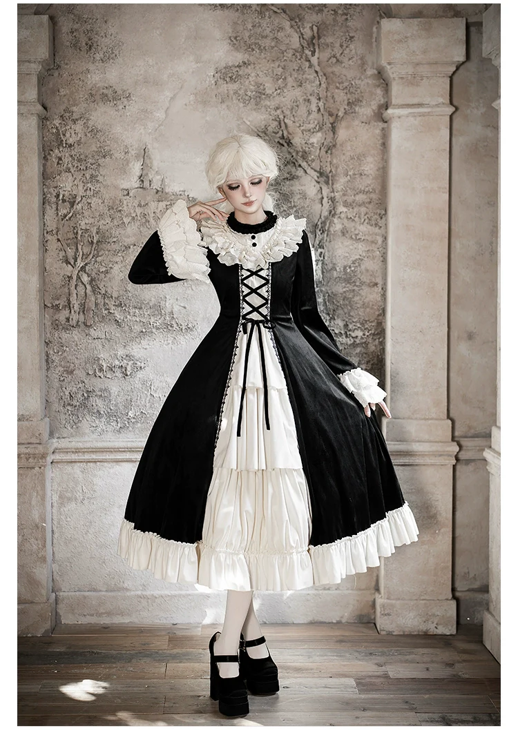 The Nutcracker - Winter Classic Lolita OP Dress, Front Opening - Image 3