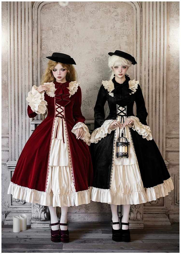 The Nutcracker - Winter Classic Lolita OP Dress, Front Opening - Image 9