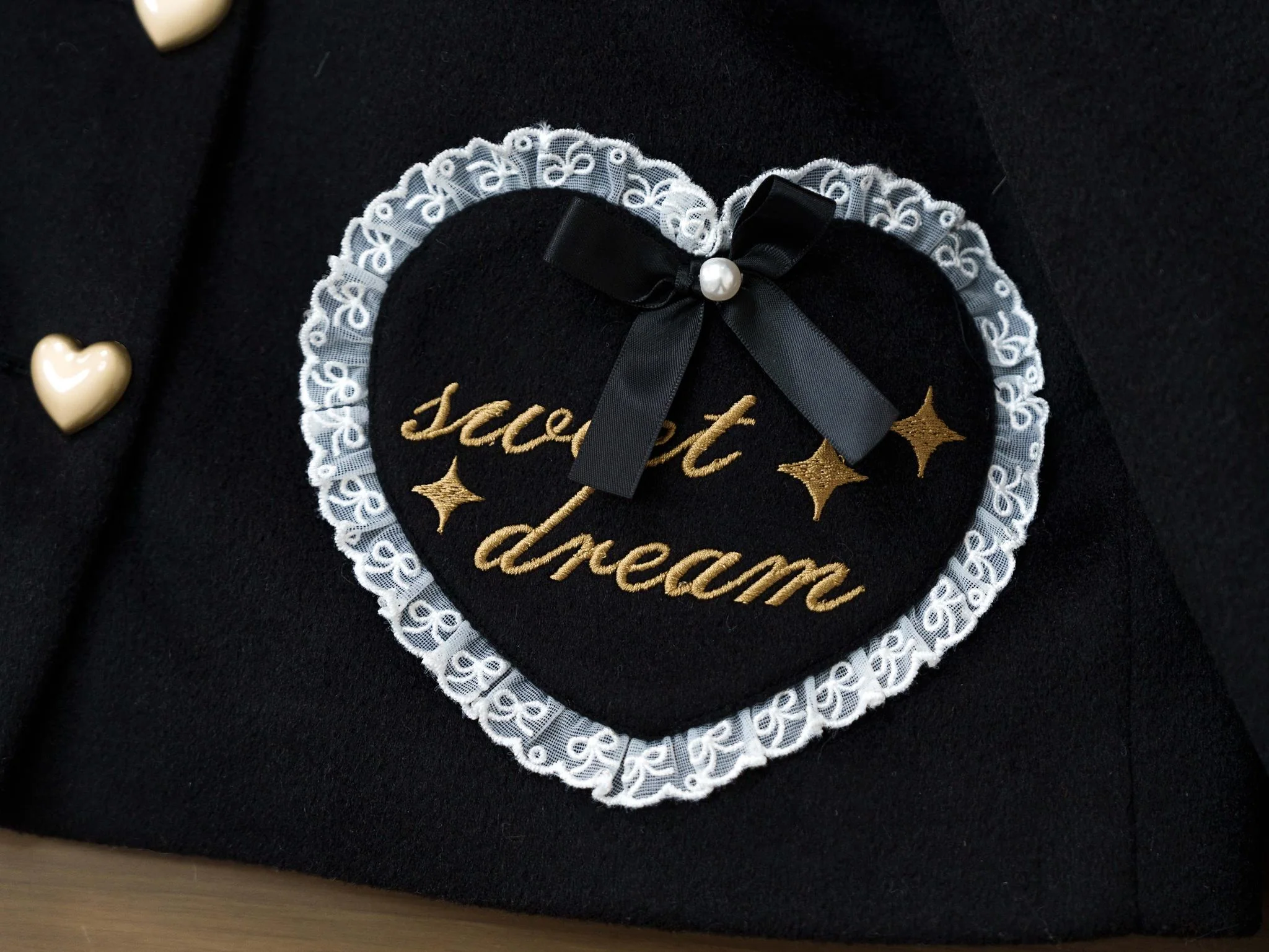 Dream Magic Box - Milk Puff - Winter Fleece-lined Sweet Lolita Coat, Detachable Collar - Image 38