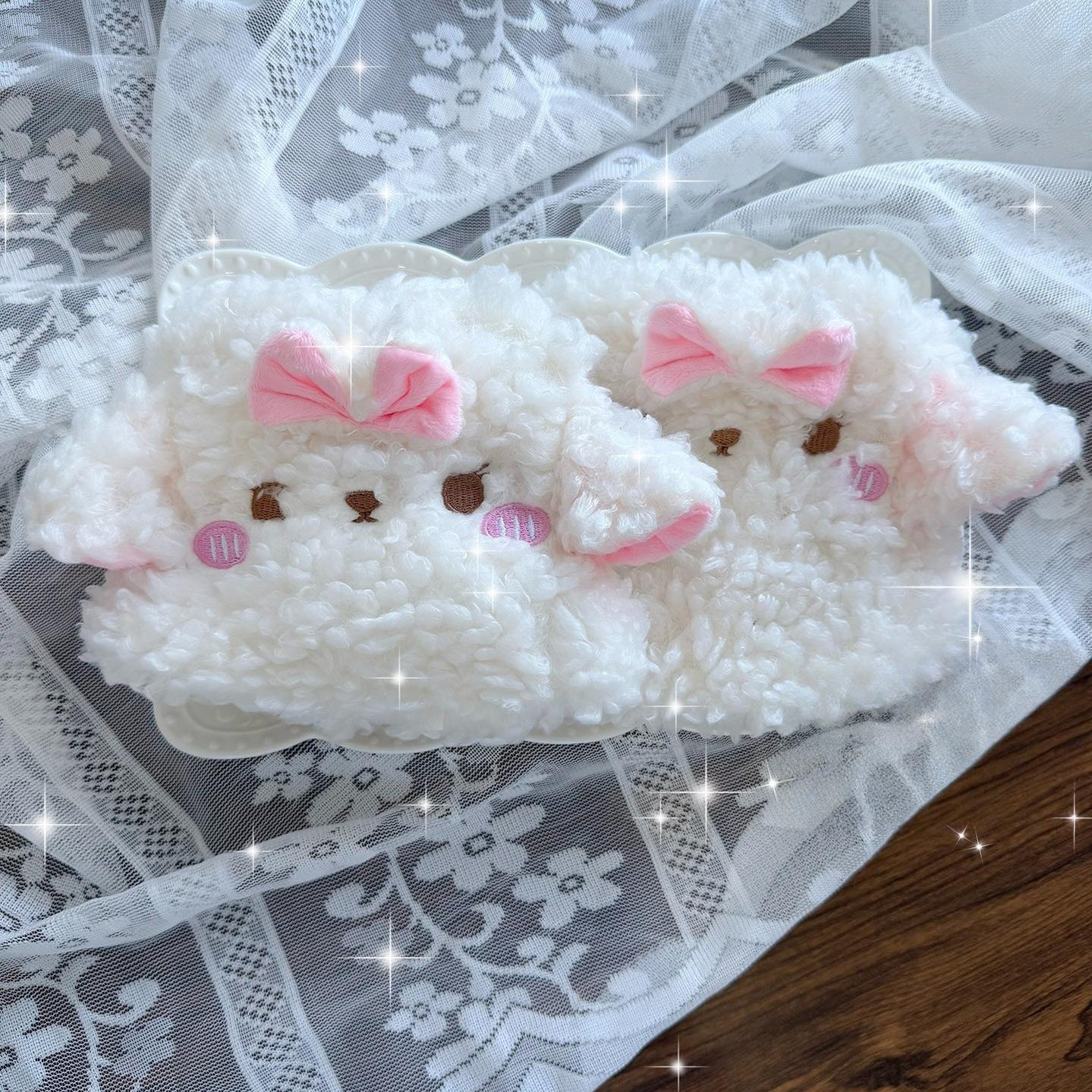 Winter Kawaii Lolita Leg Warmers, Lamb-shaped - Image 3