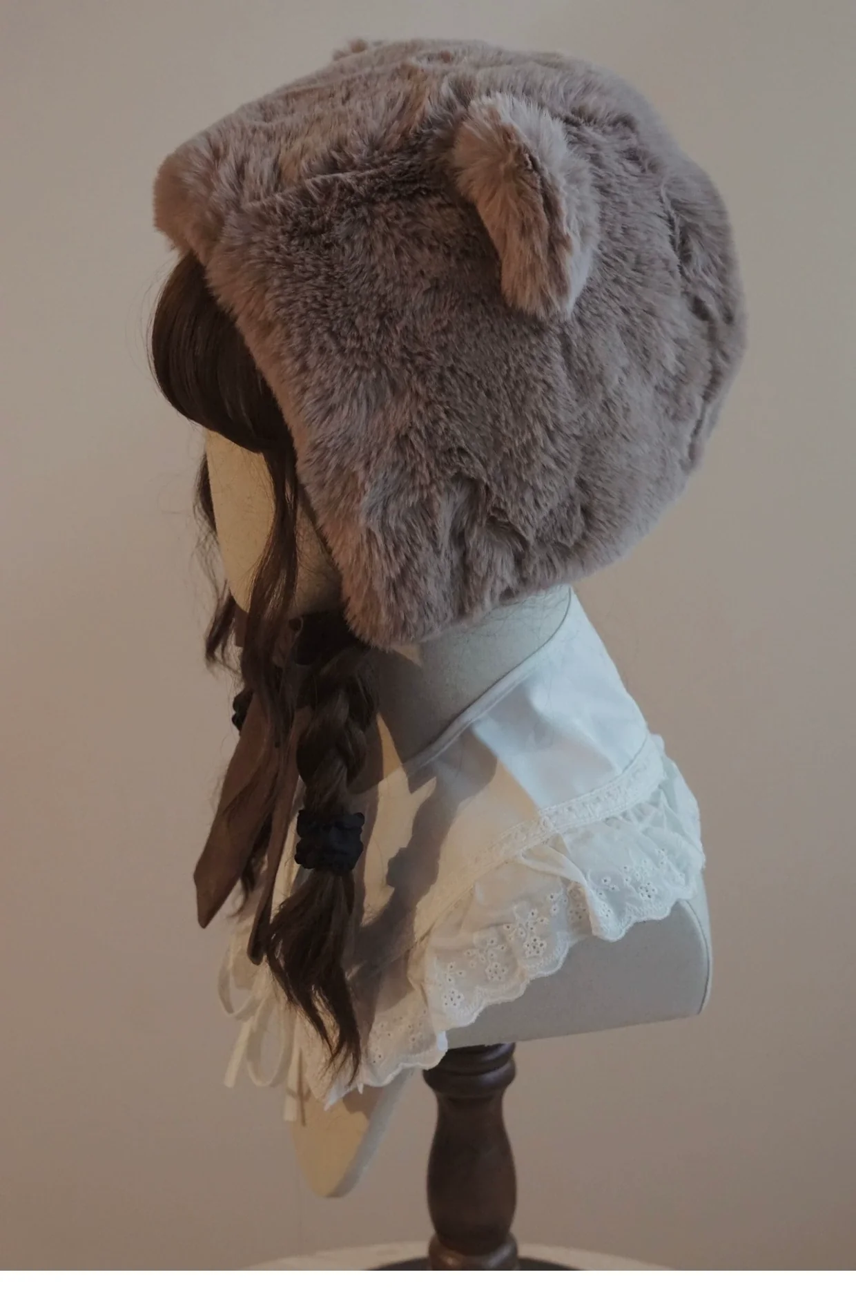 Besozealous - Winter Lolita Hat Bear Ears Hooded Hat - Image 22