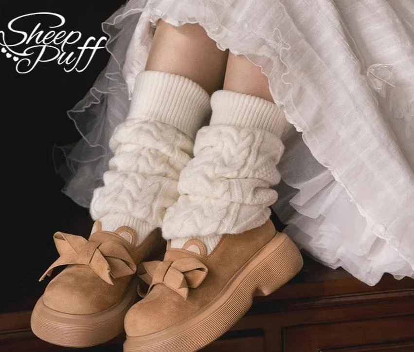 Duidui Bear - Winter Lolita Shoes Snow Boots Leg Warmer Shoes - Image 3