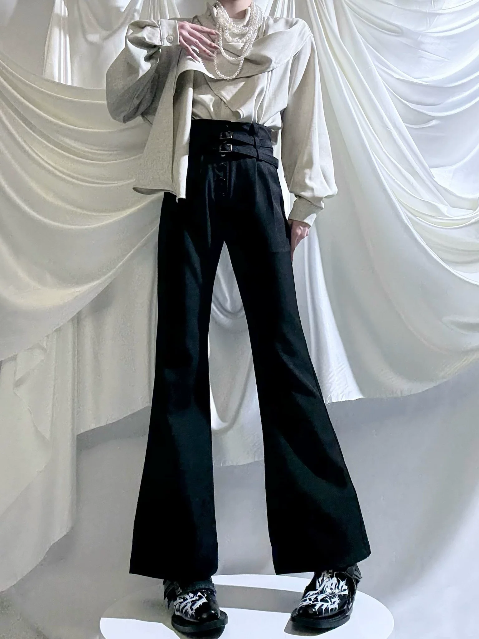 Winter Ouji Fshion Shirt & Pants, Cowl Neck Style - Image 10