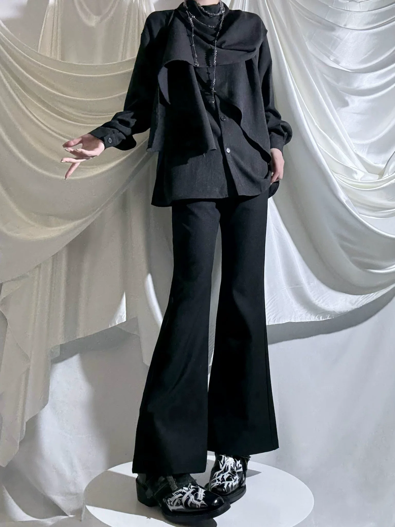 Winter Ouji Fshion Shirt & Pants, Cowl Neck Style - Image 12
