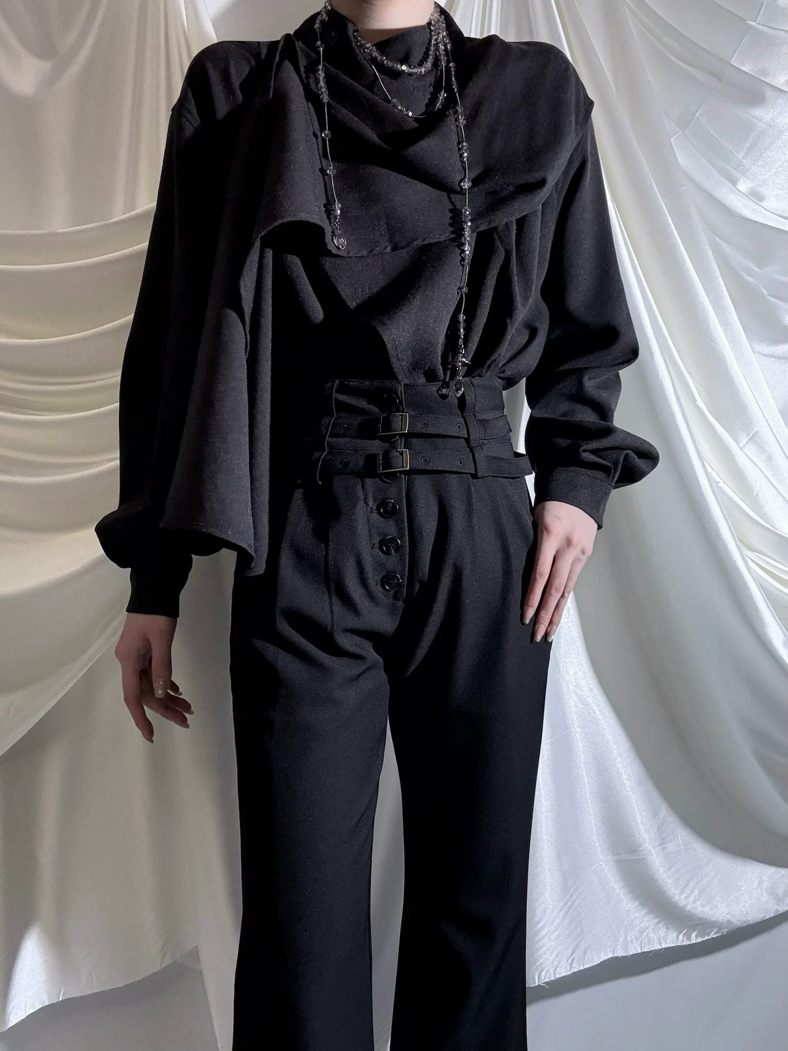 Winter Ouji Fshion Shirt & Pants, Cowl Neck Style - Image 2