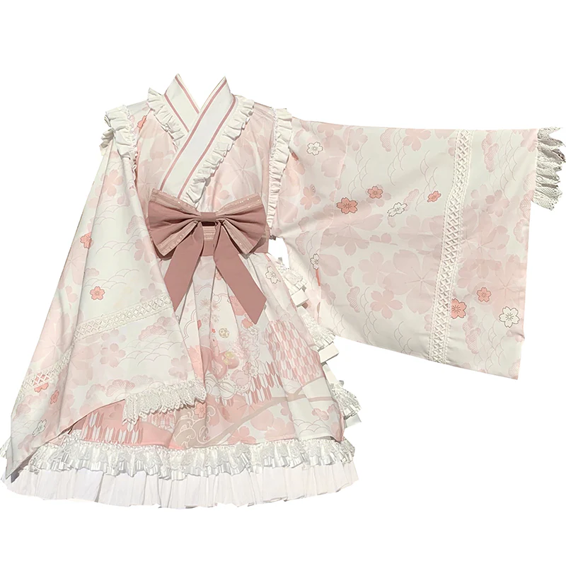 With PUJI - Xiaochunrihe - Wa Lolita OP Dress - Image 14