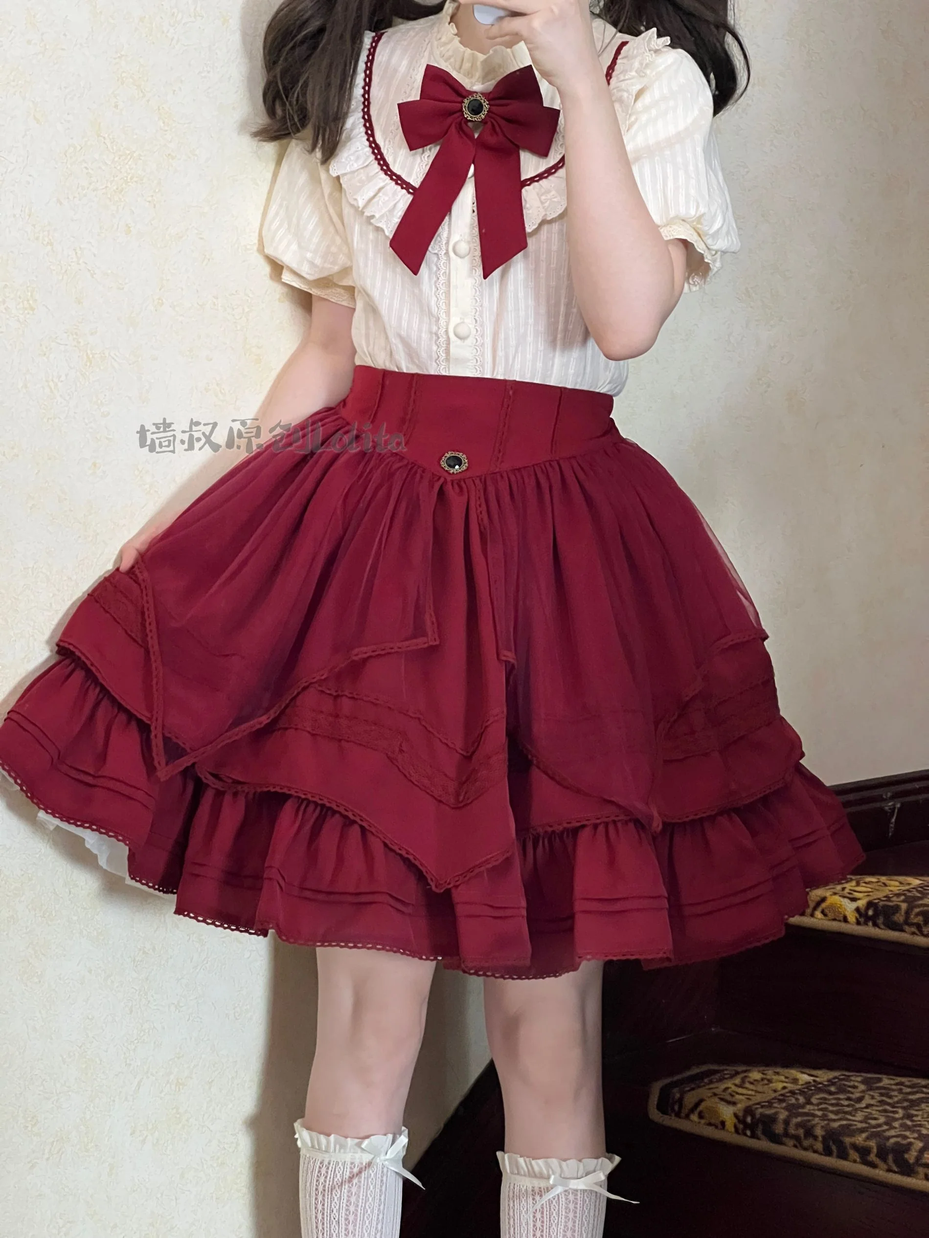 Worthy Girl - Lolita Bow Clip and Black Top Hat - Image 15