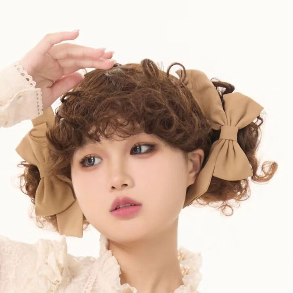 Worthy Girl - Lolita Bow Clip and Black Top Hat - Image 8