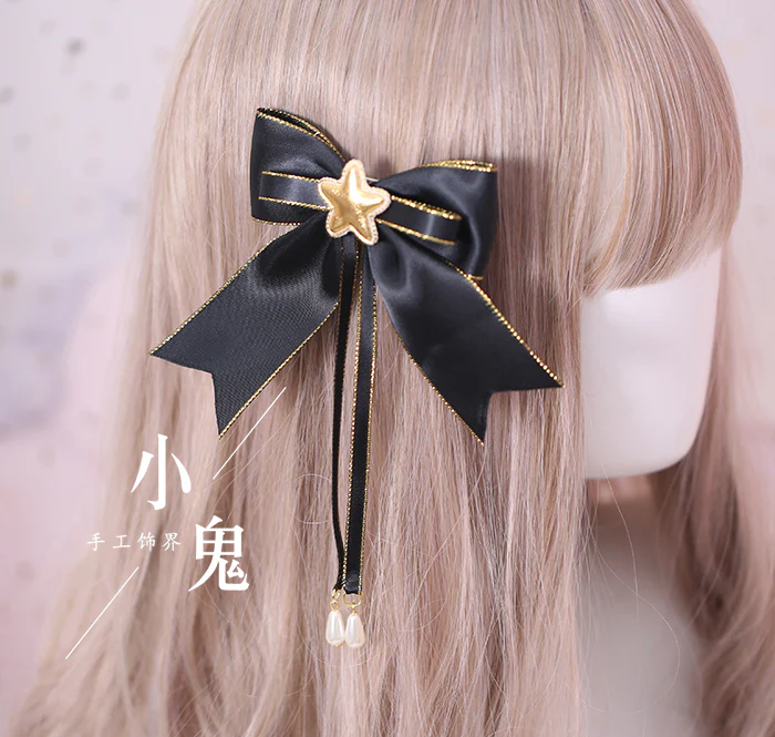 Xiaogui - Gothic Accessories Lolita Bow KC Hairclip - Image 13