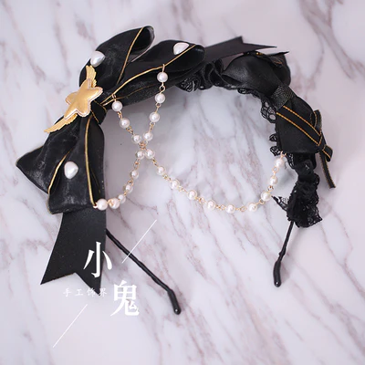 Xiaogui - Gothic Accessories Lolita Bow KC Hairclip - Image 14