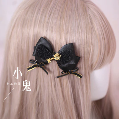 Xiaogui - Gothic Accessories Lolita Bow KC Hairclip - Image 18