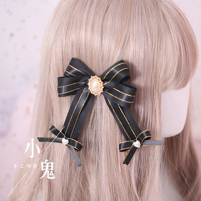 Xiaogui - Gothic Accessories Lolita Bow KC Hairclip - Image 21