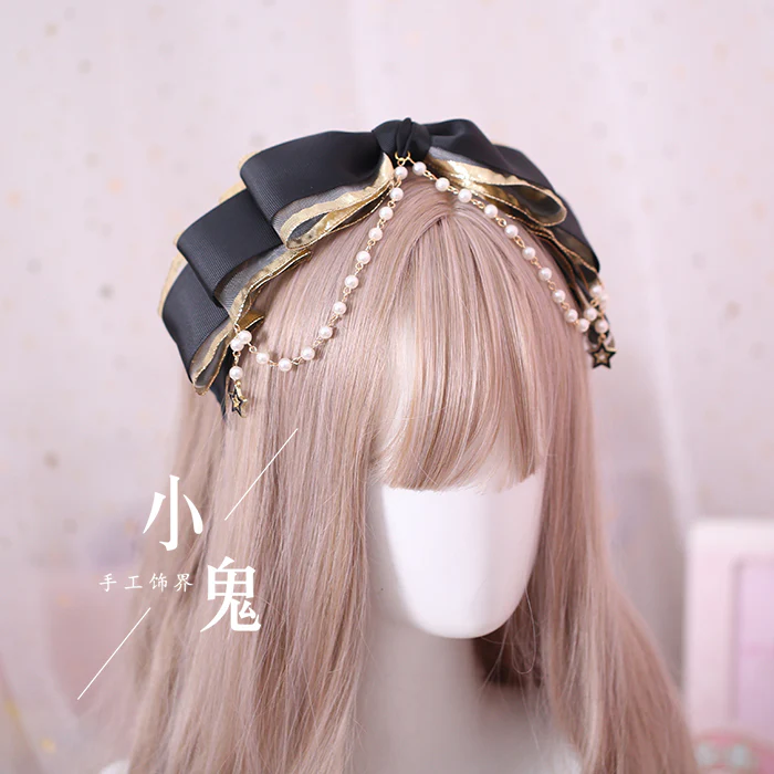 Xiaogui - Gothic Accessories Lolita Bow KC Hairclip - Image 8