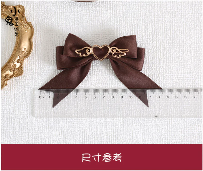 Xiaogui - Handmade Kawaii Bow Clips Brooch Multicolors - Image 19