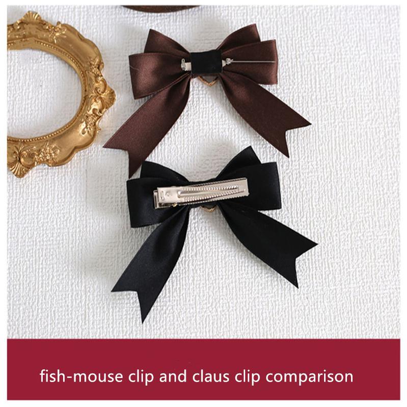 Xiaogui - Handmade Kawaii Bow Clips Brooch Multicolors - Image 2