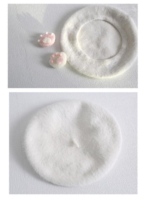 Xiaogui - J-Fashion Sweet Lolita Cat's Claws Kawaii Beret Hat - Image 11