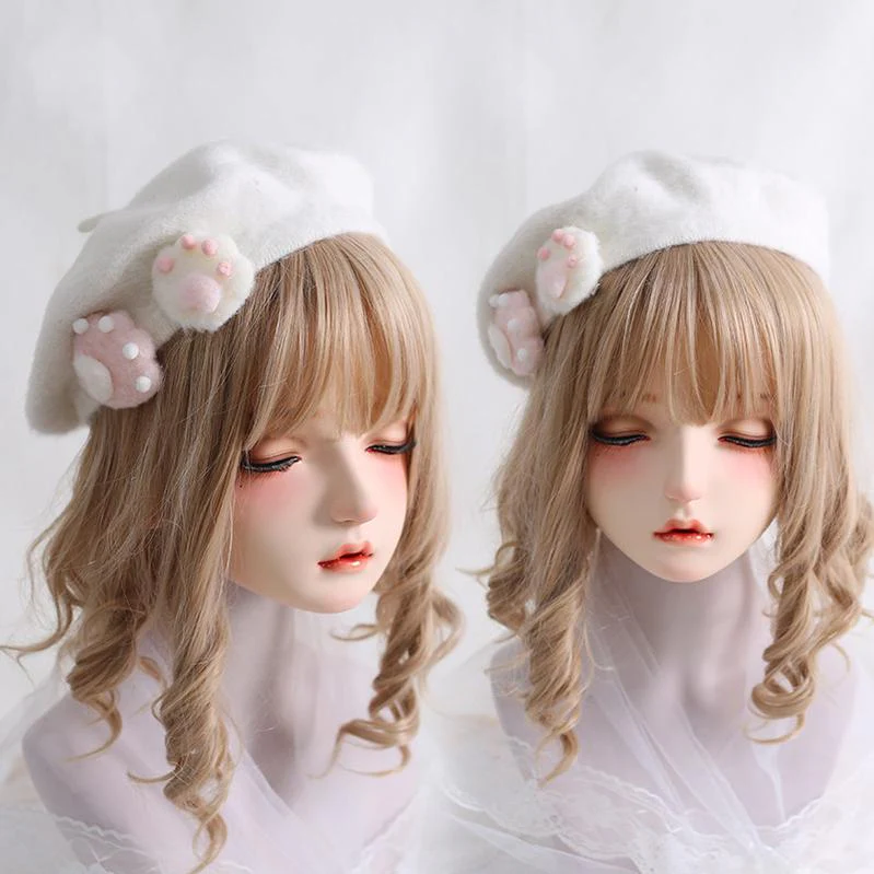 Xiaogui - J-Fashion Sweet Lolita Cat's Claws Kawaii Beret Hat - Image 4