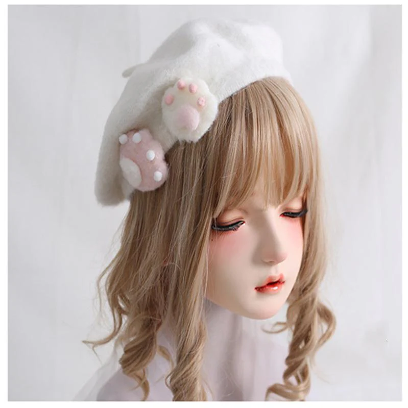 Xiaogui - J-Fashion Sweet Lolita Cat's Claws Kawaii Beret Hat - Image 8