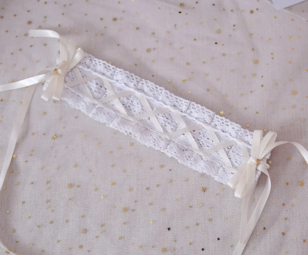 Xiaogui - Japanese Style Sweet Lolita Lace Headband Multicolors - Image 8