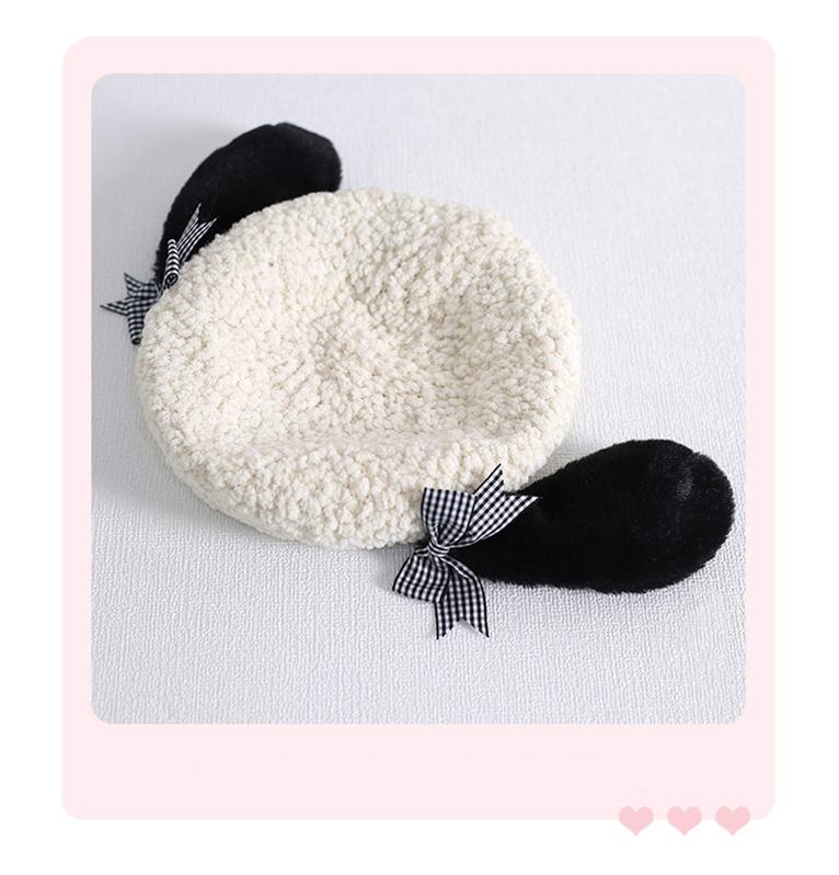 Xiaogui - Kawaii Pachocco Dog Ear Round Lolita Beret - Image 6