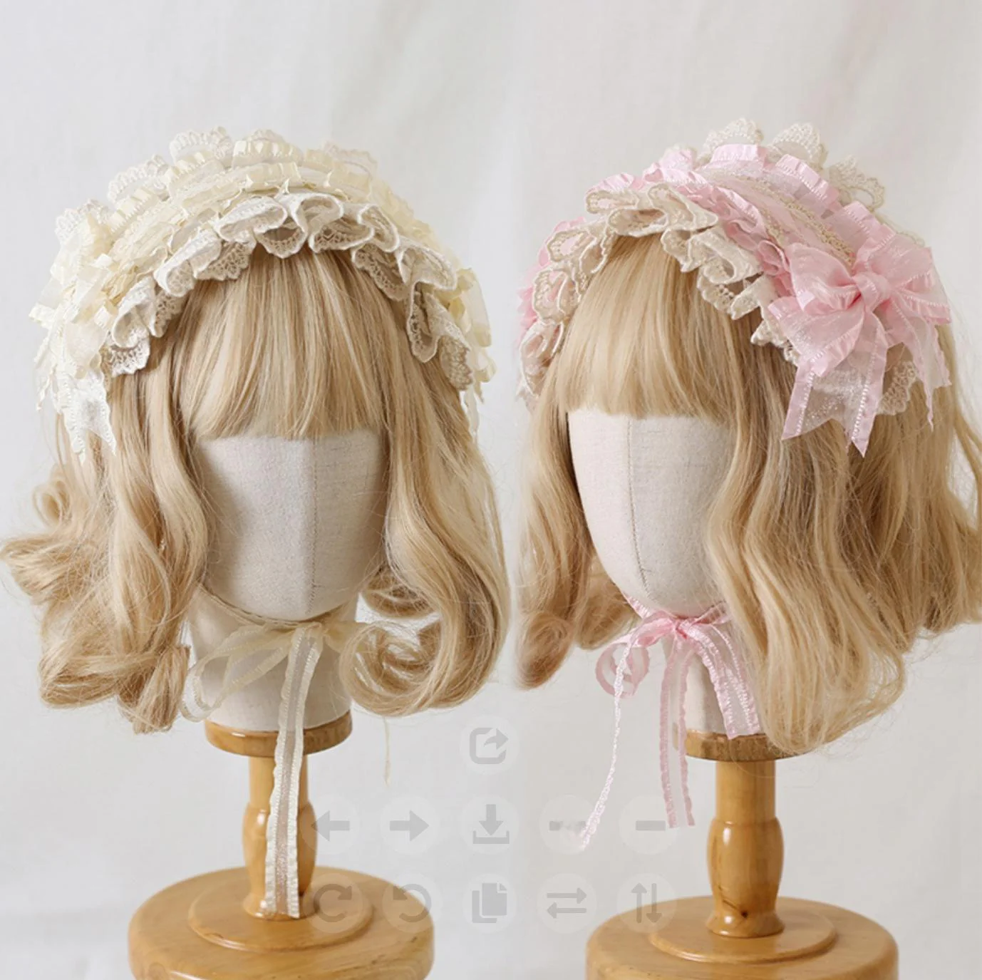 Xiaogui - Mood Limited - Elegant Lolita Headdress Bow Lace KC - Image 2