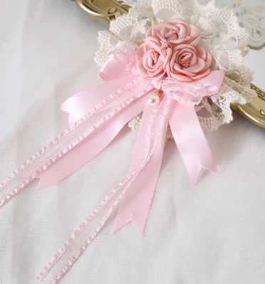 Xiaogui - Mood Limited Pink - Kawaii Lolita Lace Headdress Accessories - Image 6