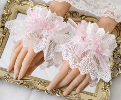 Xiaogui - Mood Limited Pink - Kawaii Lolita Lace Headdress Accessories - Image 7