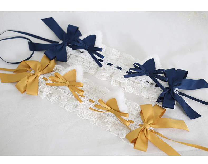 Xiaogui - Sweet Lolita Cat Ear Bow Headband - Image 23