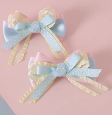 Xiaogui - Sweet Ice Cream - Sweet Lolita Bow Hair Accessories - Image 2