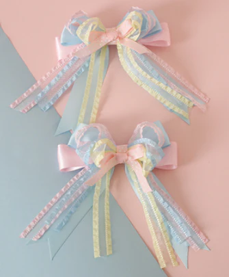 Xiaogui - Sweet Ice Cream - Sweet Lolita Bow Hair Accessories - Image 3