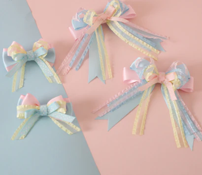 Xiaogui - Sweet Ice Cream - Sweet Lolita Bow Hair Accessories - Image 4