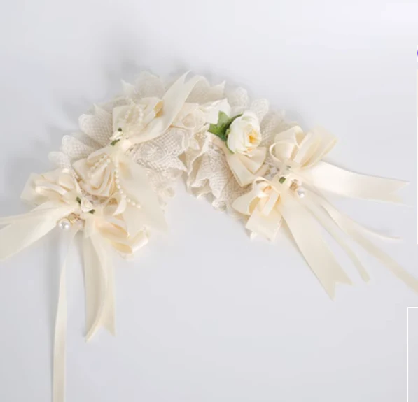 Xiaogui - Sweet Lolita Ivory Lace bow Hair Accessories - Image 18
