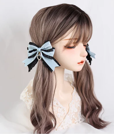 Xiaogui - Sweet Lolita Ribbon Bow Hair Clips - Image 2