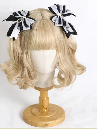 Xiaogui - Sweet Lolita Ribbon Bow Hair Clips - Image 3
