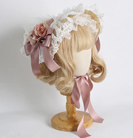 Xiaogui - Sweetie Zhi Fan - Country Lolita Lace French Straw Hat - Image 4