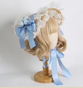 Xiaogui - Sweetie Zhi Fan - Country Lolita Lace French Straw Hat - Image 7